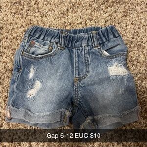 GAP Light Blue Distressed Kids Shorts